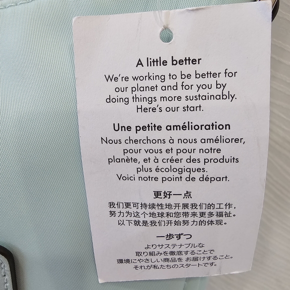 Kate Spade Chelsea Nylon Blue Glow with bonus coinpurse - Picture 6 of 11